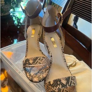 Louie et Cie Snake Print Sandal